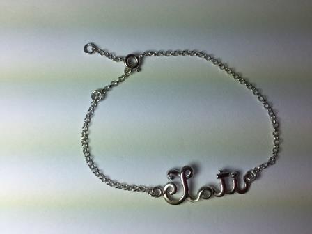 Pulseira de Nome em prata 950